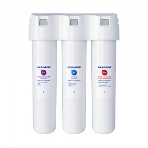 Проточная система Аквафор Кристалл Эко (К3-К2-К7В) со смесителем C125