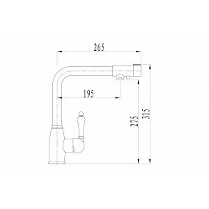 Смеситель ZorG ZR 325 Бронза